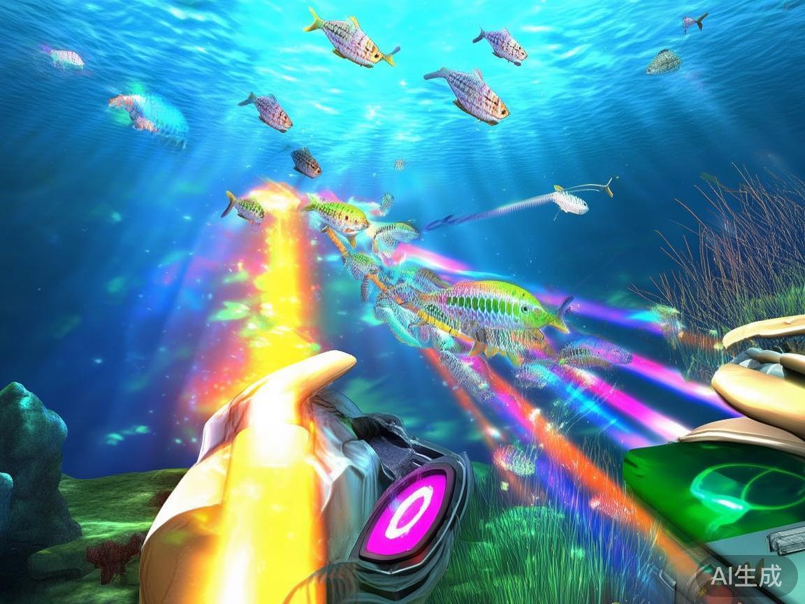 集中火力捕捉高分鱼
在游戏中，集中全部炮弹对准高